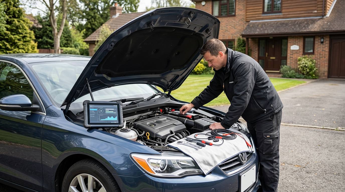 mobile automotive locksmith illustrating ¿Te Quedaste Afuera de tu Casa en El Paso? Cerrajero Disponible Hoy